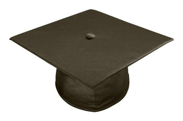 Shiny Brown Elementary Cap - Graduation Gown