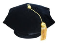 6 Sided Tam Doctoral Graduation Cap with 2025 Year Date Drop - Graduation Gown