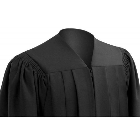 Deluxe Black Bachelors Academic Cap & Gown - Graduation Gown