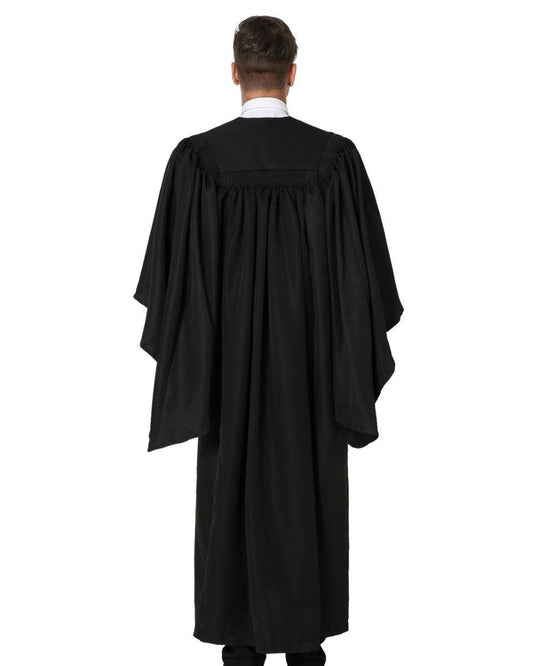 UK British Deluxe Fluted Bachelor Graduation Gown & Mortarboard - Graduation Gown