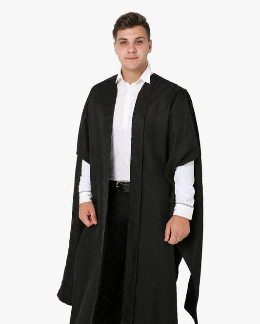 Deluxe Fluted Master Academic Gown - Graduation Gown