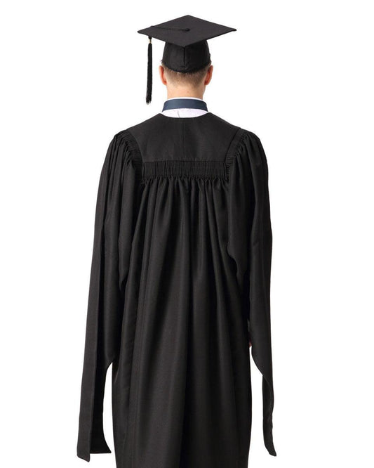 Deluxe Fluted Master Academic Gown & Mortarboard - Graduation Gown