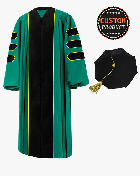 Custom Deluxe Doctoral Gown & Tam Package - Graduation Gown