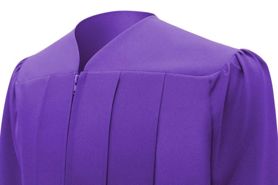 Matte Purple Junior High/Middle School Gown - Graduation Gown