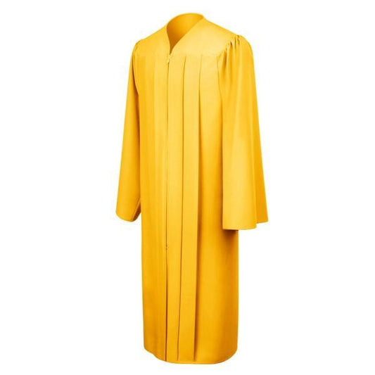 Matte Gold High School Gown - Graduation Gown