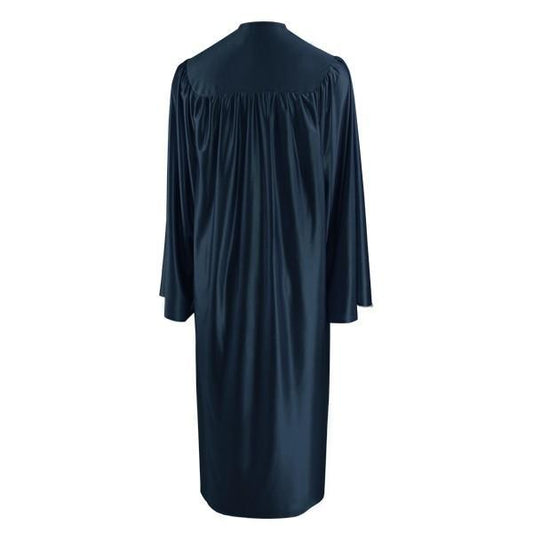 Shiny Navy Blue Bachelors Gown - Graduation Gown