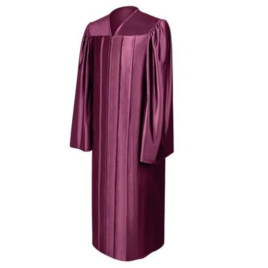 Shiny Maroon Bachelors Gown - Graduation Gown
