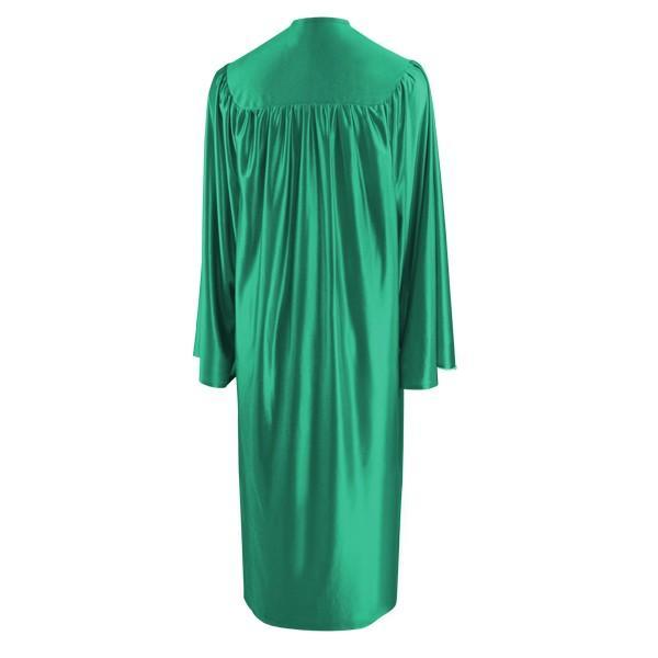 Shiny Emerald Green Elementary Gown - Graduation Gown