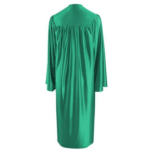 Shiny Emerald Green Elementary Gown - Graduation Gown