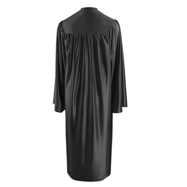 Shiny Black Elementary Gown - Graduation Gown