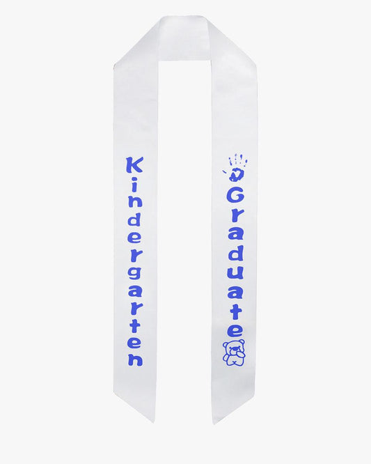 Kindergarten Graduation Sash Stole - 5 Colors Available - Graduation Gown