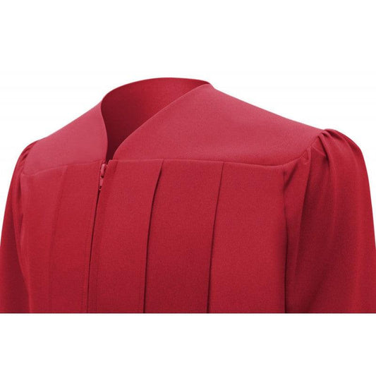 Matte Red Junior High/Middle School Cap & Gown - Graduation Gown