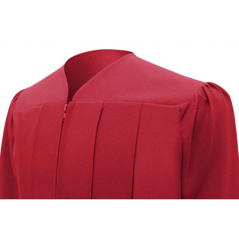 Matte Red Elementary Cap & Gown - Graduation Gown
