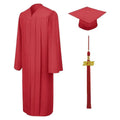 10 Colors Matte Bachelor's Graduation Caps and Gowns - Graduation Gown