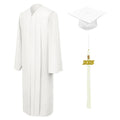 Matte White Elementary Cap & Gown - Graduation Gown