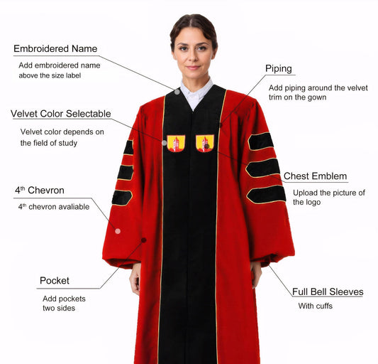 Stevens Institute of Technology Doctoral Regalia - Graduation Gown