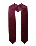 Plain Graduation Stole - 16 Colors Available - Graduation Gown