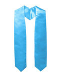 Plain Graduation Stole - 16 Colors Available - Graduation Gown