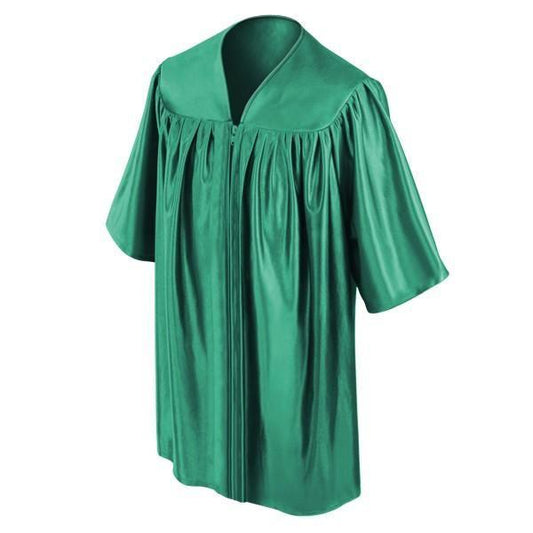 Shiny Emerald Green Kindergarten/Preschool Gown - Graduation Gown