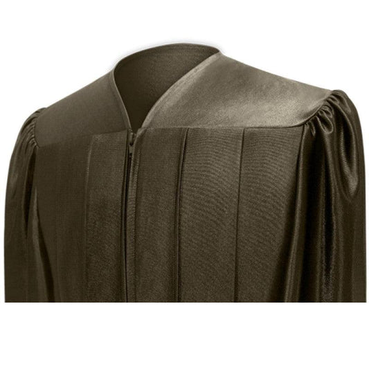 Shiny Brown Bachelors Academic Cap & Gown - Graduation Gown