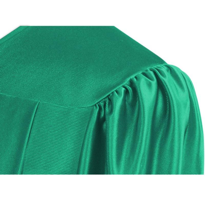 Shiny Emerald Green Elementary Cap & Gown - Graduation Gown