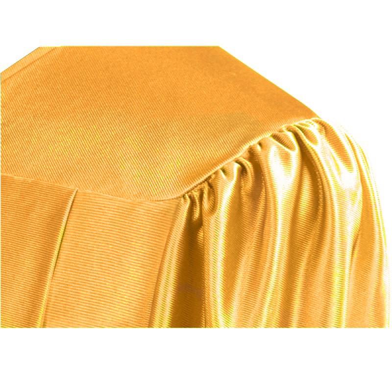 Shiny Antique Gold Junior High/Middle School Cap & Gown - Graduation Gown