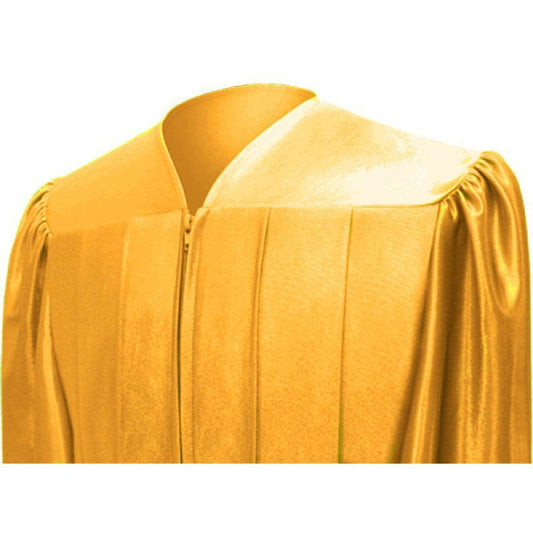 Shiny Antique Gold Elementary Cap & Gown - Graduation Gown