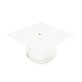 Shiny White Junior High/Middle School Cap & Gown - Graduation Gown