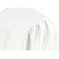 Shiny White Junior High/Middle School Cap & Gown - Graduation Gown