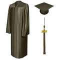 12 Colors Shiny Junior High/Middle School Graduation Cap and Gown - Graduation Gown