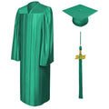 Shiny Emerald Green Elementary Cap & Gown - Graduation Gown