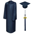 12 Colors Shiny Junior High/Middle School Graduation Cap and Gown - Graduation Gown