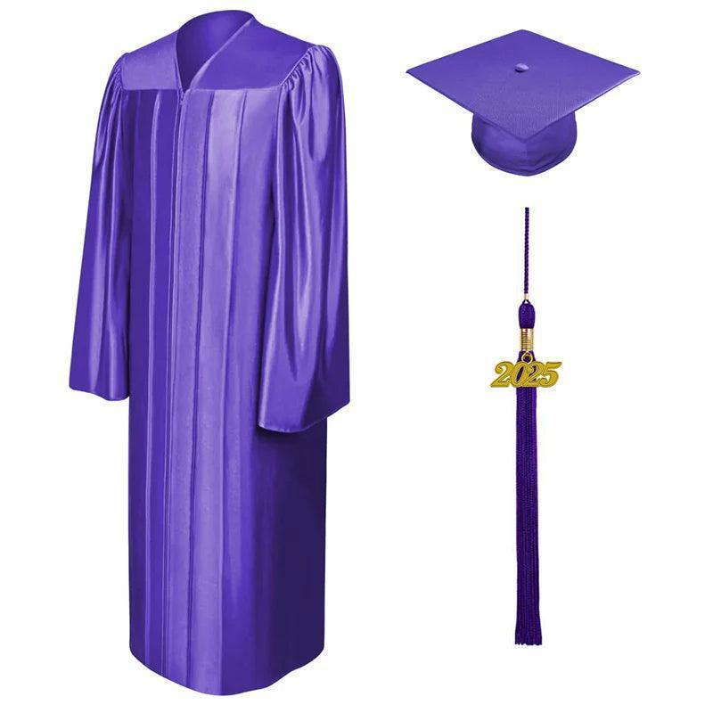 12 Shiny Elementary Cap & Gown - Graduation Seller