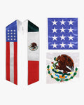 7 Mixed Flag Graduation Stoles Embroidery Sashes for Study Aboard Students - Graduation Gown