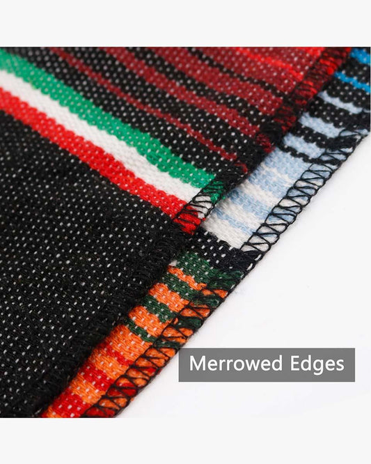 Mexican Serape Graduation Stole with White Tassel - 7 Colors Available - Graduation Gown