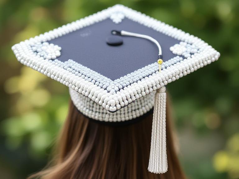 10 Beaded Graduation Cap Ideas to Keep as a Souvenir