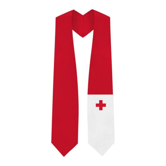 Tonga Graduation Stole - Tonga Flag Sash - Graduation Gown 