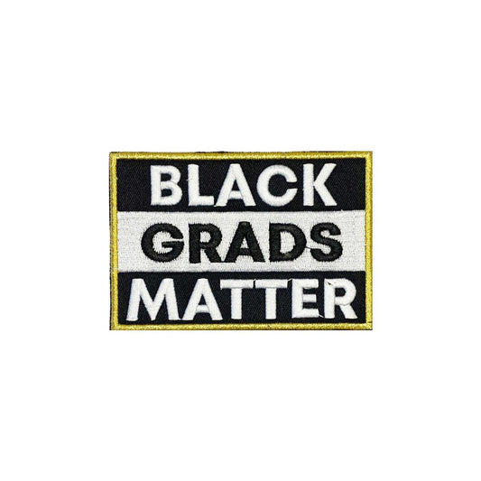 Silver BLACK GRADS MATTER Graduation Stole - Graduation Gown 