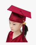 Shiny Kindergarten Graduation Cap with Tassel-12 Colors Available - Graduation Gown 