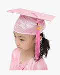 Shiny Kindergarten Graduation Cap with Tassel-12 Colors Available - Graduation Gown 
