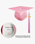 Shiny Kindergarten Graduation Cap with Tassel-12 Colors Available - Graduation Gown 