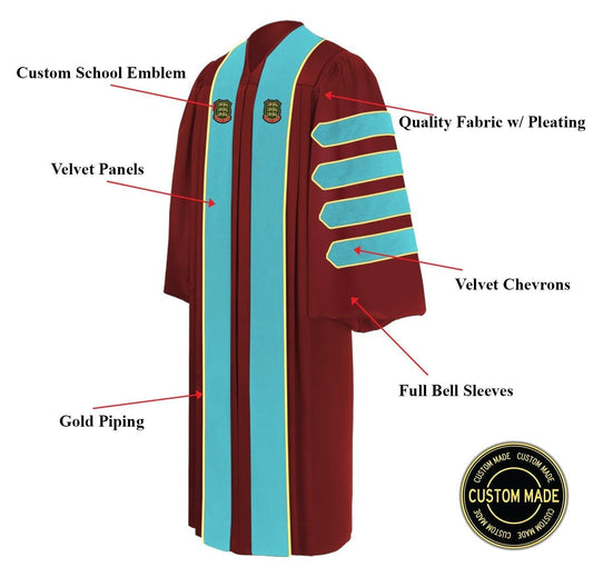 Custom Doctorate Gown - Graduation Gown 