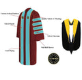 Custom Doctoral Graduation Gown and Hood Package - Doctorate Regalia - Graduation Gown 