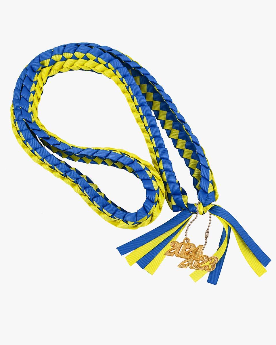 Graduation Braided Ribbon Lei with 2024 Year Charm - Graduation Seller