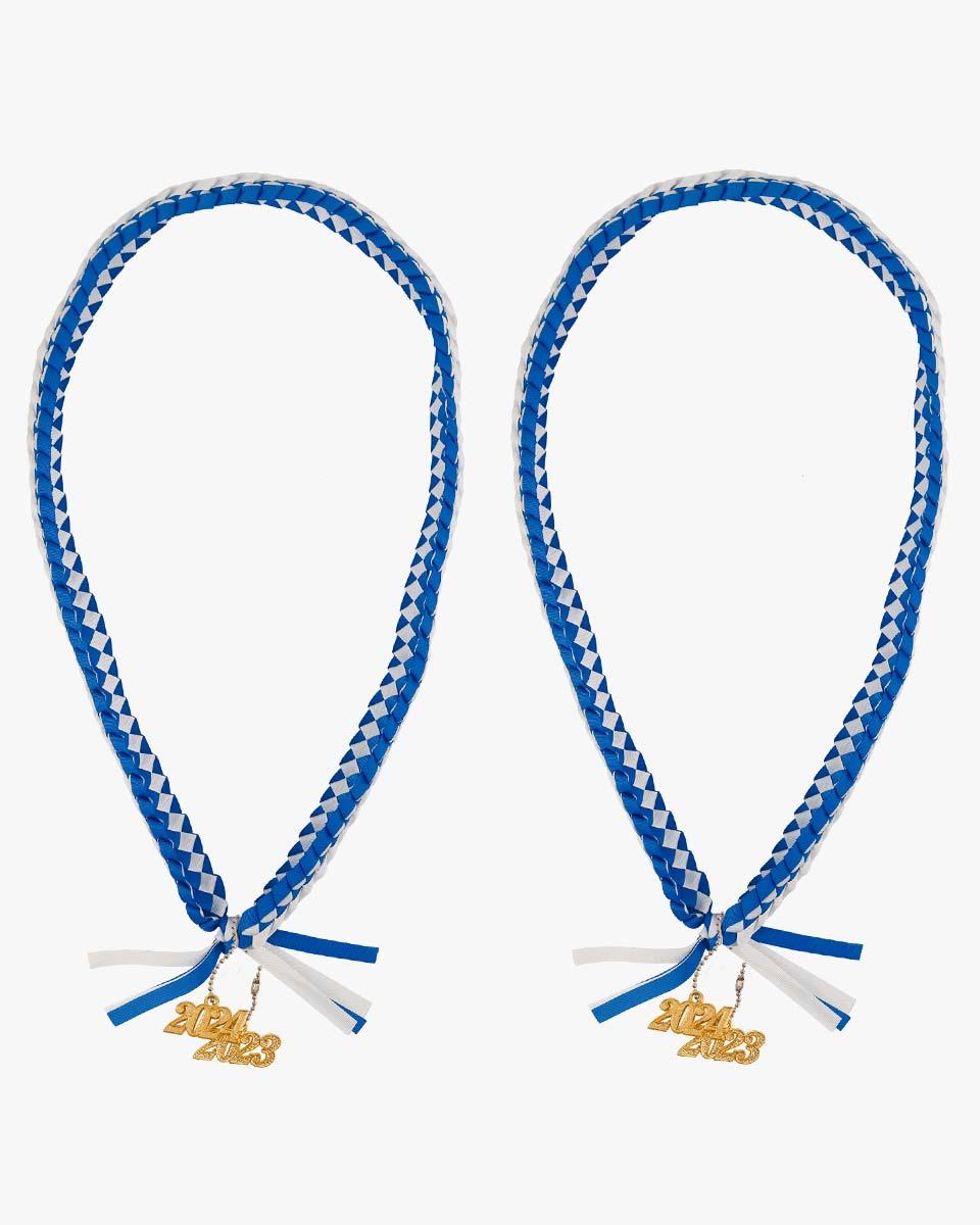 Graduation Braided Ribbon Lei with 2024 Year Charm - Graduation Seller