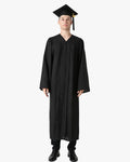 High School Premium Matte Graduation Cap, Gown, Tassel & Stole Package - Graduation Gown 