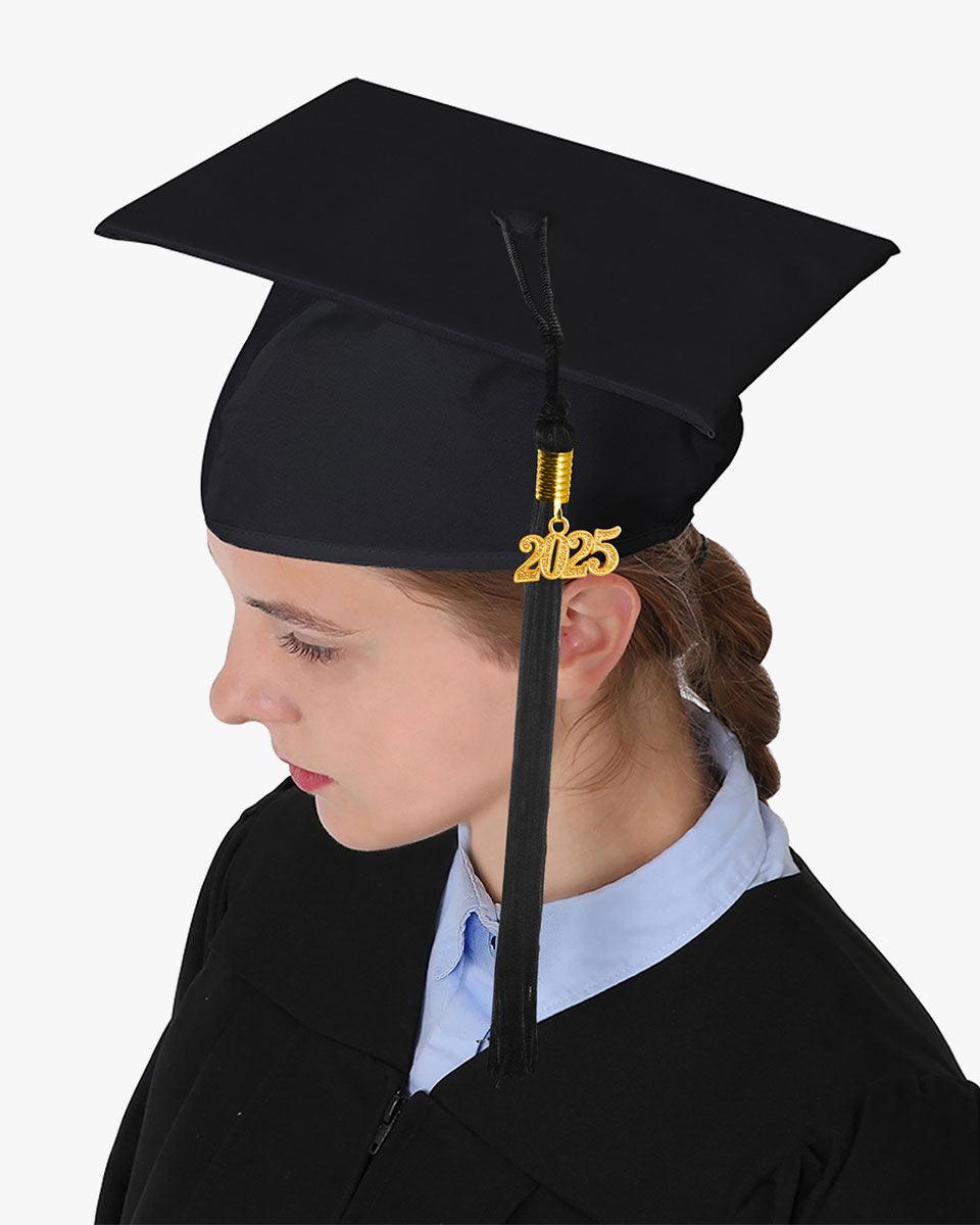High School Premium Matte Graduation Cap, Gown, Tassel & Stole Package - Graduation Gown 