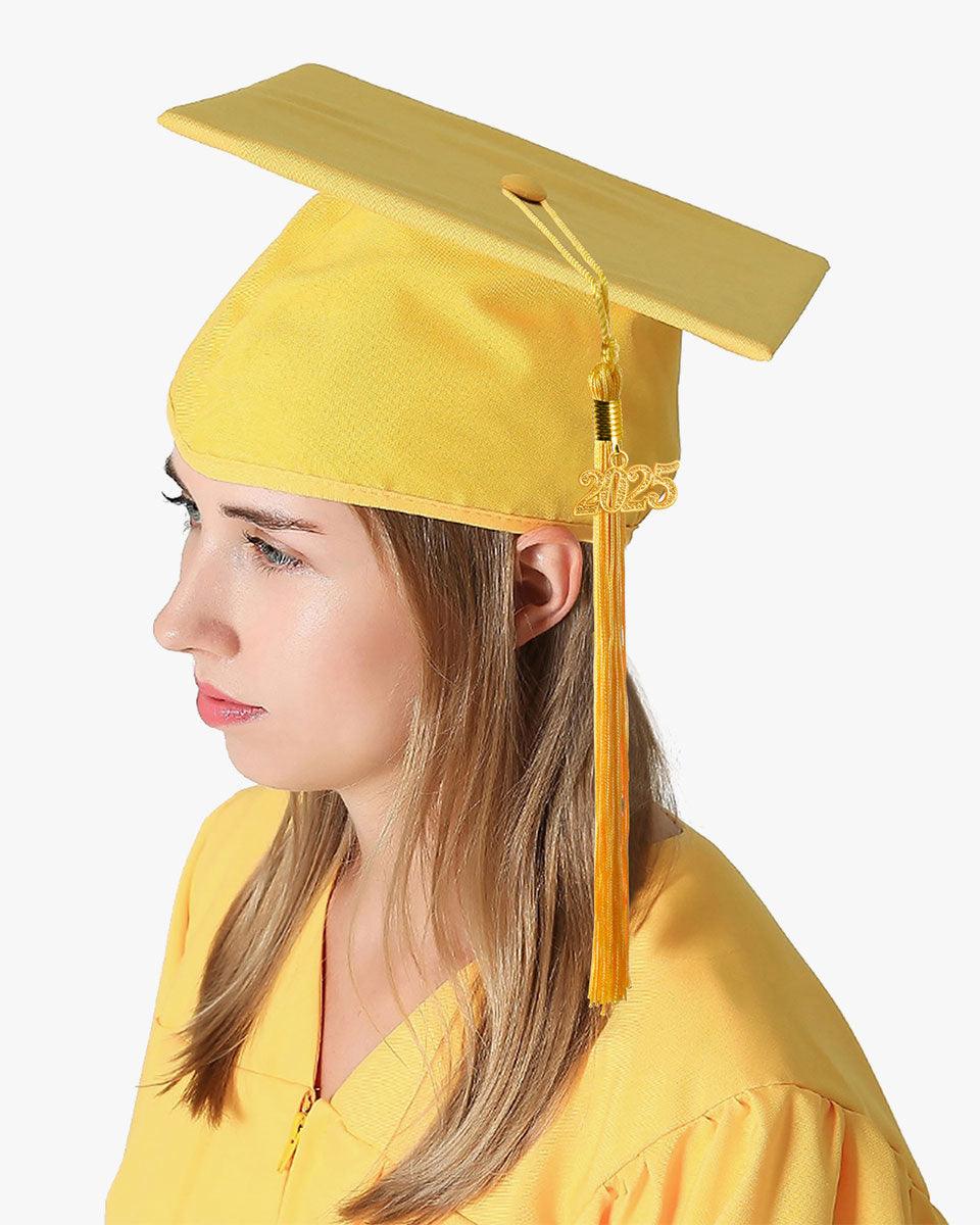 High School Premium Matte Graduation Cap, Gown, Tassel & Stole Package - Graduation Gown 