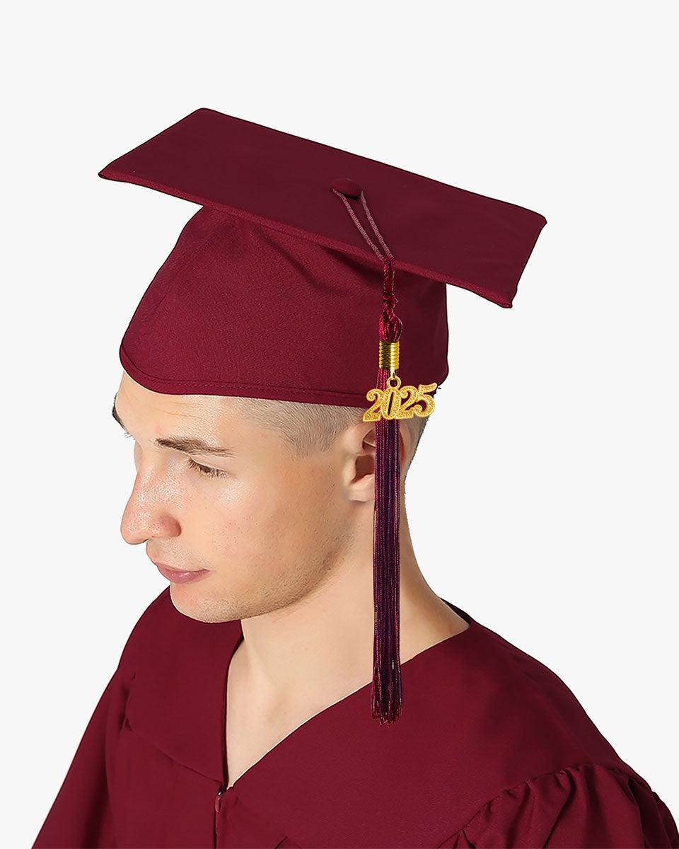 High School Premium Matte Graduation Cap, Gown, Tassel & Stole Package - Graduation Gown 