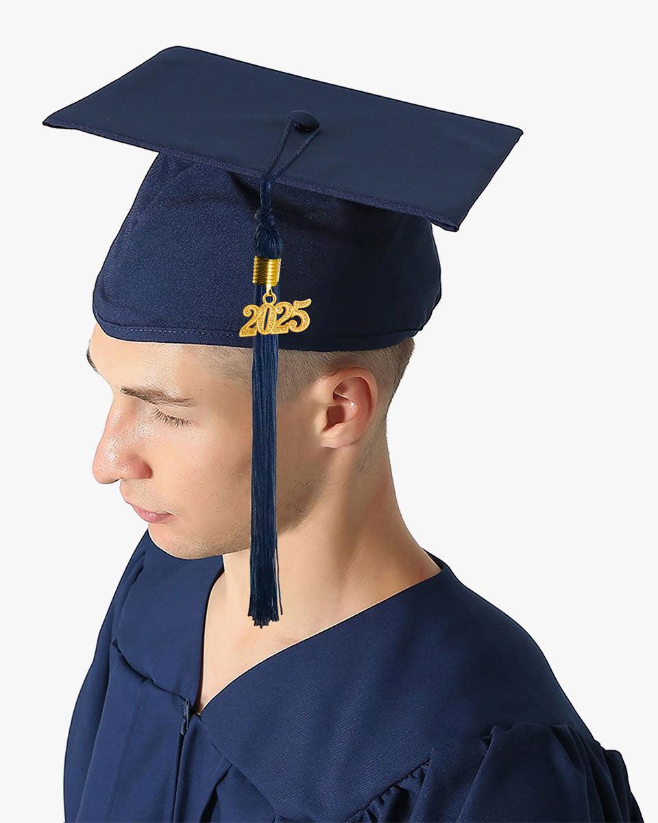 High School Premium Matte Graduation Cap, Gown, Tassel & Stole Package - Graduation Gown 